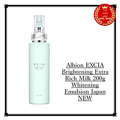 Albion EXCIA Brightening Extra Rich Milk 200g Emulsão Clareadora Japão NOVO - Imagem 1 de 2