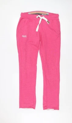 Superdry Womens Pink Slim Fit Jogger Sweatpants L Activewear - Image 1 of 4