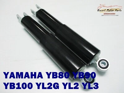 Yamaha YB80 YB90 YB100 Yl2 YL2G  Rear Black  Shock Set 290mm.**es1041** - Image 1 of 4
