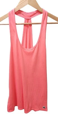 Camiseta sin mangas Trina Turk Recreation rosa coral brillante espalda abierta ~ verano ~ talla grande Foto 1 de 4