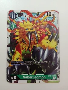 SaberLeomon BT7-052 Digimon CCG TCG Card Free Postage Australia - Picture 1 of 1