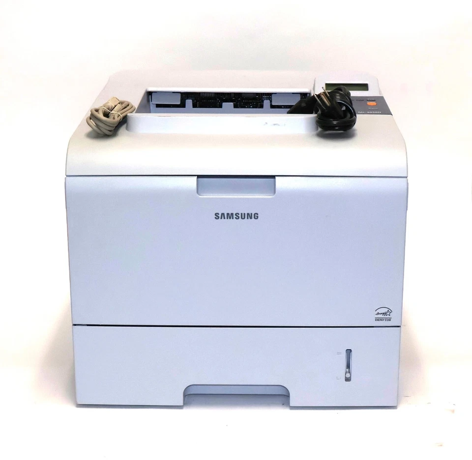 Samsung ML-4050N Monochrome Laser Workgroup Printer 451 Pages USB & Power Cables - Image 1 of 4