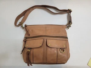 Fossil Crossbody Purse Boho Bag Zip Closure - Picture 1 of 23