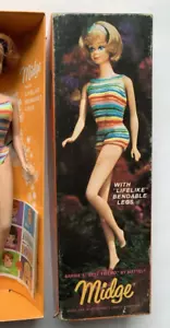 HTF Vintage Barbie American Midge Doll SOLO SCATOLA #1080 1964 Mattel NO DOLL - Foto 1 di 5