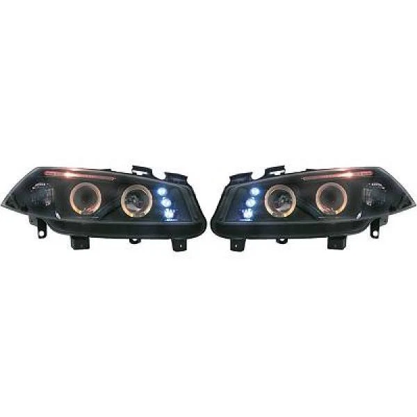 Scheinwerfer passend für Set Renault Megane Baujahr 02-05  klarglas/schwarz - Bild 1 von 2