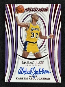 2023-24 Panini Immaculate Collection Kareem Abdul-Jabbar Sophisticated Auto /25 - Picture 1 of 2