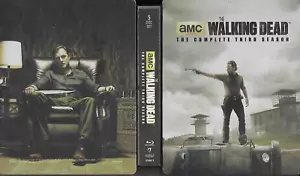Walking Dead Third Season (Blu-ray, 5-Disc, 2013) Target Jumbo Steelbook - Picture 1 of 4
