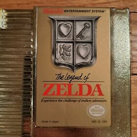 Nintendo, NES The Legend Of Zelda Gold Cartridge, Works, Fast Shipping!
