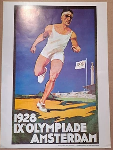 ESSO - Olympic Games poster, reprinted in 1972. AMSTERDAM 1928. - Picture 1 of 2