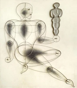 Bauhaus Pop Design Modernist Abstract Figure Art Print : Oskar Schlemmer : 1930 - Picture 1 of 2