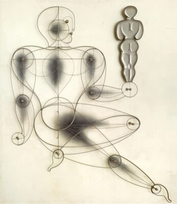 Bauhaus Pop Design Modernist Abstract Figure Art Print : Oskar Schlemmer : 1930 - Image 1 of 2