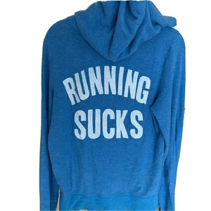 Wildfox Blue Running Sucks Hoodie - Bild 1 von 2