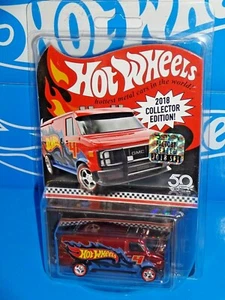 Hot Wheels 2018 Factory Set Target Promo Custom GMC Panel Van Dark Red - Picture 1 of 2