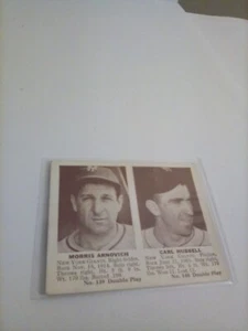 1941 DOUBLE PLAY #139-140 CARL HUBBELL & ARNOVICH FREE SHIPPING - Picture 1 of 2
