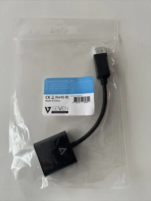 V Seven DisplayPort to Single Link DVI-D Active Adapter 1080p Display - Image 1 of 4