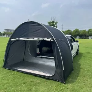 Portable Outdoor 210D Oxford Automatic quick open SUV car tailgate tent Black - Picture 1 of 9