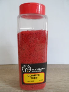 New Sealed Coarse Turf Fall Red Shaker T1355 32oz 50 cu.in. (819 cu.cm) - Picture 1 of 3