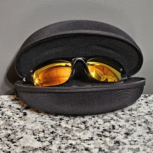 Oakley Half Jacket O3-613 Iridium Sunglasses Black w/ Case - Picture 1 of 7