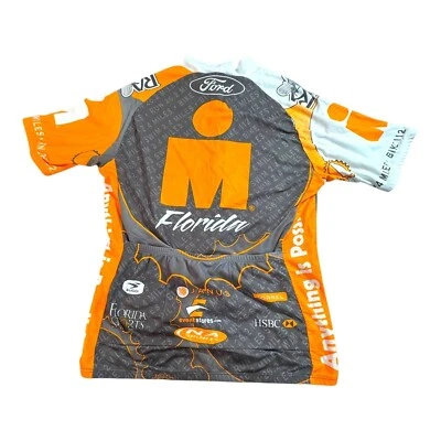Camiseta deportiva de ciclismo Sugoi Ironman Florida Triathalon gris naranja poliéster XS LEER Foto 1 de 4