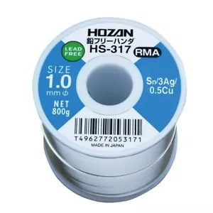 HOZAN LEAD FREE SOLDER (1.0mm/800g) HS-317 MADE IN JAPAN - Picture 1 of 3