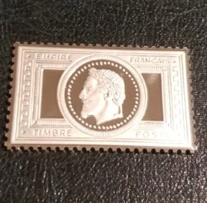 FRANKREICH 1869 5 FRANC .925 SILBER PROOF BRIEFMARKENBARREN POSTMEISTERGESELLSCHAFT  - Bild 1 von 3