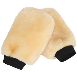 1 Pair Car Wash Mitt Synthetic Lambs Wool Auto Detailing Cleaning Gloves - Picture 1 of 6