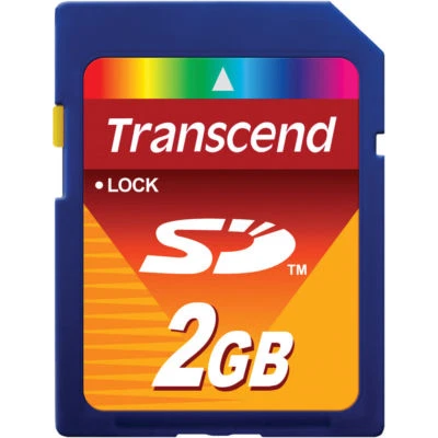 Brand New! Transcend Secure Digital 2GB 2 GB SD Card fits Nintentdo Wii - Image 1 of 2