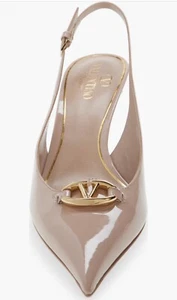 Valentino Garavani Slingback Vlogo Pumps Heels Women's Shoes Size 38 - Picture 1 of 10