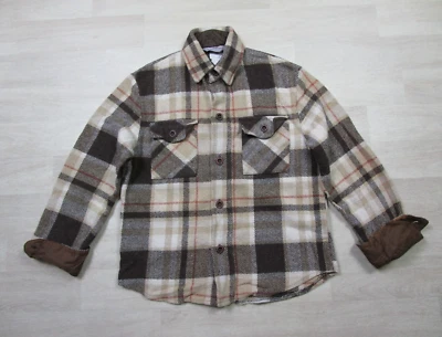 Vintage 1970's Weatherguard by Shane Flannel Long Sleeve Brown Plaid Workwear - Image 1 of 4