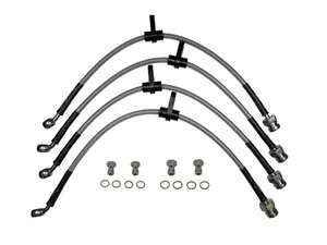 TOYOTA MR2 MK3 ZZW30 STAINLESS STEEL BRAIDED BRAKE LINES HOSES PIPES KIT BGH - Picture 1 of 4
