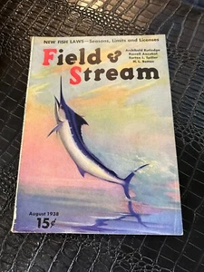 August 1938 FIELD & STREAM hunting and fishing MAGAZINE - GREAT SHAPE - Imagen 1 de 1