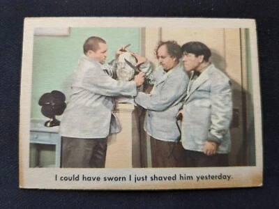 1959 Fleer Three Stooges # 54 I could have sworn I just shaved him... (VG/EX) - Image 1 of 3
