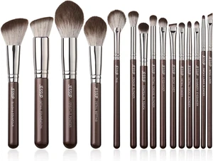 Pennelli Trucco Pennelli Make up 15Pz Set Di Pennelli Trucco Professionale Fondo - Foto 1 di 12