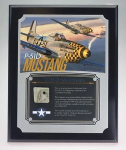 WWII P-51D Mustang Relic Plaque  - Full Color 8"x10" - Picture 1 of 4