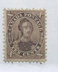 QV 1859 10 cent Prince Albert brown very lightly used - Picture 1 of 1