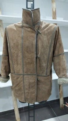 Abrigo de Piel Usado Seminuevo Hombre Marrón Talla M MGS012PI - Imagen 1 de 4