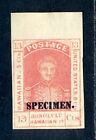 USA HAWAII HONOLULU 1874 13c SPECIMEN -NO GUM- REPRINT OR FORGERY- AS IS. A474