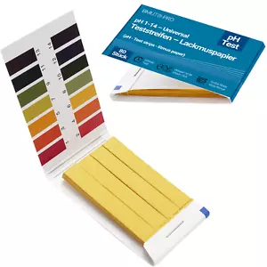 80X Ph-Wert 1-14 Teststreifen, Indikator, Testpapier, Lackmuspapier Für Wasser, - Bild 1 von 12