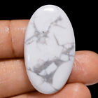 100% Natural Howlite Oval Shape Cabochon Loose Gemstone 38 Ct. 34X19X5 mm A-2182