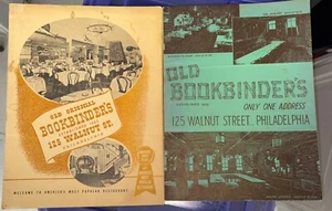Dos MENÚS ANTIGUOS ORIGINALES ENCUADERNADORES FILADELPHIA AÑOS 50 - Imagen 1 de 7