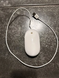 Apple A1152 Wired USB Mighty Optical Mouse MB112LL/B Genuine OEM Mice - White - Picture 1 of 4