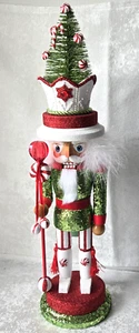 Kurt Adler Hollywood Christmas Tree Hat Nutcracker 18" Design By Holly Adler - Picture 1 of 8