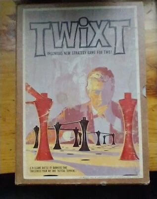 Vintage Twixt Board Game: Ingenious New Strategy Game For Two, 1962, GC, no inst - Image 1 of 4