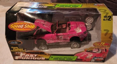 2004 Ertl Joyride Fast and the Furious Pink 2000 Honda S2000 1:18 Speed shop - Image 1 of 4