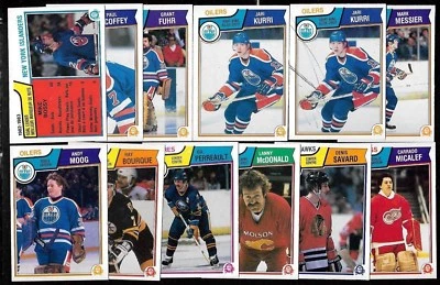 1983-84 OPC 83-84 O PEE CHEE NHL HOCKEY CARD & ERROR VARIATION 1-132 SEE LIST - Image 1 of 2