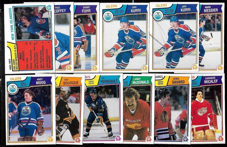1983-84 OPC 83-84 O PEE CHEE NHL HOCKEY CARD & ERROR VARIATION 1-132 SEE LIST - Image 1 of 2
