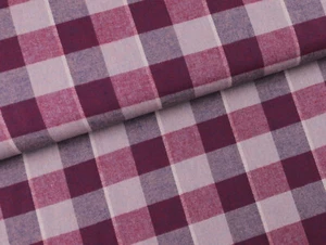 HEMDENSTOFF Stoff Hemdenkaro weicher Flanell WINE ALTROSA EUR 17,98/m - Bild 1 von 5