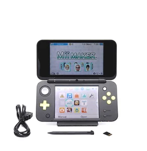 Nintendo "New" 2DS XL LL Console Black Lime 4GB +Charger + Stylus (USA Seller) - Picture 1 of 10