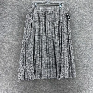 New Lane Bryant Skirt Women 18/20 Plus Gray A-Line Midi Pull On Elastic Waist - Picture 1 of 11