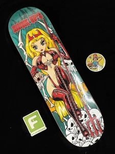 RARE Devil Girl Maiden Hookups Skateboard Deck Jeremy Klein JK Industries Anime - Picture 1 of 9